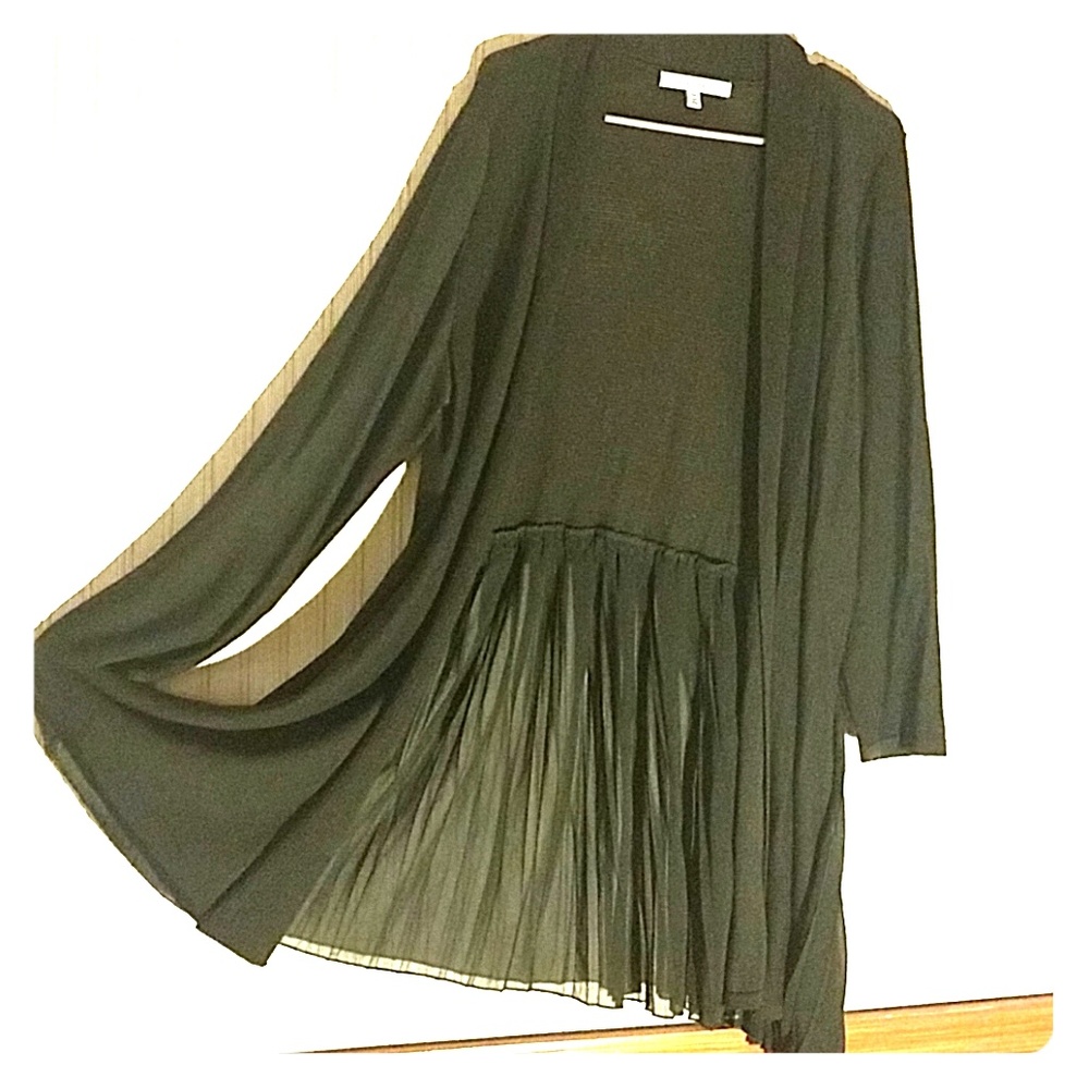 Stunning Sheer Pleat Cardigan